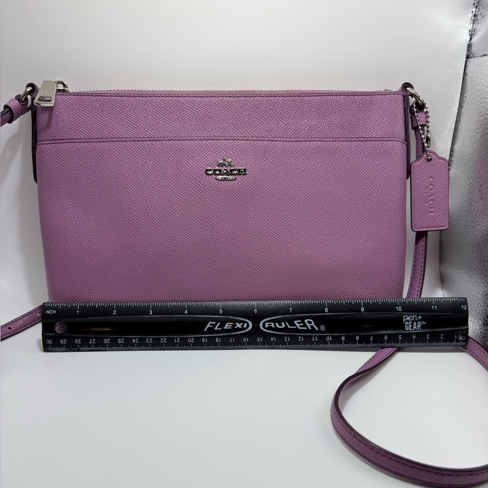 Coach Lavender Crossbody - Textured Saffiano Leather - Picture 2 of 9